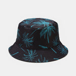 Double Side Reversible Palm Tree Pattern Bucket Hat