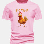 Regular Fit Rooster Print Cotton T-Shirt