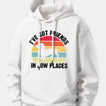 Dog Slogan Print Relax Fit Hoodie