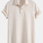 Striped Jacquard Polo Shirt