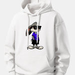 Sunglasses Rabbit Print Relax Fit Hoodie