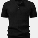 Twist Knitted Henley Shirt