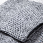 Contrast Twist Jacquard Knit Sweater