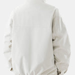 Icon Letter Embroidery Racing Jacket