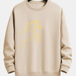 Year of the Horse Graphic Relax Fit Sweatshirt