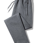 3 Pieces Solid Zipper Pocket Cotton Straight Leg Pants