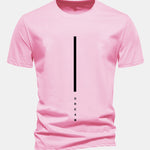 Regular Fit Dream Stripe Print Cotton T-Shirt