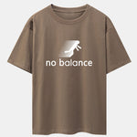 No Balance Print Drop Shoulder Oversize T-Shirt