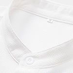 Waffle Textured Stand Collar Shirt