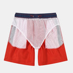Contrast Waistband Swim Shorts
