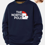 Santa Claus Slogan Print Teddy Fleece Lined Sweatshirt