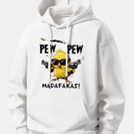 PEW PEW MADAFAKAS Chicken Print Relax Fit Hoodie