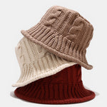 Hand-woven Winter Thick Bucket Hat