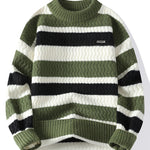 Striped Crew Neck Sweater
