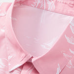 Palm Tree Island Print Button Up Shirt