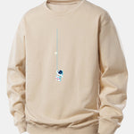 Astronaut On A Rope Print Relax Fit Sweatshirt