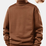 Teddy Fleece Lined Turtle Neck Sweatshirt