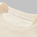 Men's Geometric  Vintage Jacquard Crewneck Sweatshirt