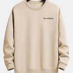 Love And Peace Print Relax Fit Sweatshirt