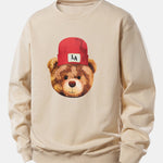 Los Angeles Bear Print Relax Fit Sweatshirt