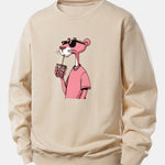 Pink Panther Print Relax Fit Sweatshirt