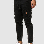 Casual Patchwork Pants with Dual Pockets