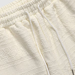 Men's Textured Vintage jacquard casual sweatpants