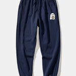 Ghost Drinking Coffee Print Drawstring Hoodie & Ghost Drinking Coffee Print Jogger Pants