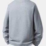 2 In 1 Henley Collar Waffle T-Shirt