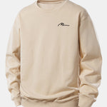 Man Slogan Print Relax Fit Sweatshirt