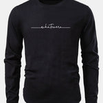 Whatever Slogan Print Cotton Arc Hem T-Shirt