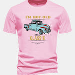 Regular Fit Classic Car Print Cotton T-Shirt