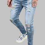 Men's Casual Destroyed Frayed Jeans
