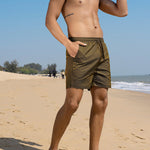 Men's Solid Color Casual Quick-Drying Beach Shorts