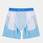 3 Pieces Contrast Waistband Swim Shorts