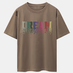 Dream Pixel Gradient Print Drop Shoulder Oversize T-Shirt