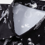 Cowboy Cactus Print Button Up Shirt & Swim Shorts