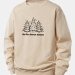 Christmas Tree Print Relax Fit Sweatshirt