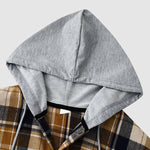 Men's Classic Plaid Hooded Thin Jacket