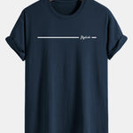 Regular Fit Stylish Stripe Print Cotton T-Shirt