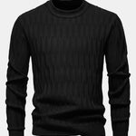 Textured Crew Neck Sweater