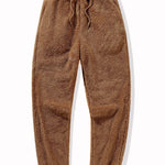 Bear Embroidered Patch Teddy Hoodie & Teddy Jogger Pants