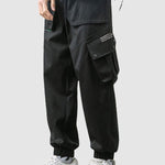 Men's multi-pocket drawstring cargo pants