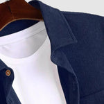Men's Textured Corduroy Long Sleeve Shirt