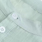 Men's Long-sleeve Half Placket Stand Collar Shirt
