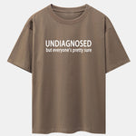 Funny Slogan Print Drop Shoulder Oversize T-Shirt
