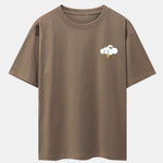 Thundercloud Print Drop Shoulder Oversize T-Shirt