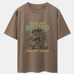 Cowboy Cat Print Drop Shoulder Oversize T-Shirt