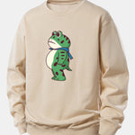 Portland Frog Print Relax Fit Sweatshirt