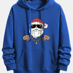 Hip Hop Santa Claus Print Relax Fit Hoodie